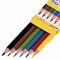 Карандаши цветные ЮНЛАНДИЯ "ДОМИКИ", 6 цветов, шестигранные, грифель 3 мм, 181835 181835