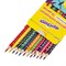 Карандаши цветные ЮНЛАНДИЯ "ЮНЛАНДИК-ДЕТЕКТИВ", 12 цветов, С РАСКРАСКОЙ, трехгранные, грифель 3 мм, натуральное дерево, 181680 181680