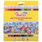 Карандаши цветные ЮНЛАНДИЯ "ДОМИКИ", 24 цвета, шестигранные, грифель 3 мм, 181838 181838