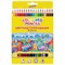 Карандаши цветные ЮНЛАНДИЯ "ДОМИКИ", 18 цветов, шестигранные, грифель 3 мм, 181837 181837