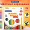 Карандаши цветные BRAUBERG PREMIUM, 24 цвета, шестигранные, грифель 3 мм, 181668 181668
