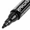 Маркер перманентный двусторонний BRAUBERG, ЧЕРНЫЙ, круглый наконечник, 2/4 мм, 150836 150836