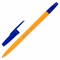 Ручка шариковая BRAUBERG "ORANGE Line", СИНЯЯ, корпус оранжевый, узел 1 мм, линия письма 0,5 мм, 143331 - фото 49202016
