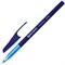 Ручка шариковая масляная BRAUBERG "Oil Base", СИНЯЯ, корпус синий, узел 0,7 мм, линия письма 0,35 мм, 141634 - фото 49202043