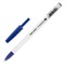 Ручка шариковая масляная BRAUBERG Stick Medium, СИНЯЯ, узел 1 мм, линия письма 0,5 мм, 143419 - фото 49202389