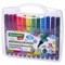 Фломастеры в пластиковом кейсе трехгранные утолщенные УЛЬТРАСМЫВАЕМЫЕ, BRAUBERG KIDS, 12 цветов, 152191 152191