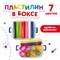 Пластилин в боксе ЮНЛАНДИЯ, 7 цветов, 380 г, 3 стека, 10 формочек, 105864 105864