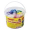 Пластилин на растительной основе (тесто для лепки) ПИФАГОР, 7 цветов, 420 г, пластиковое ведро, 104545 104545