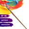 Кисть художественная профессиональная BRAUBERG ART CLASSIC, щетина, овальная, № 16, длинная ручка, 200734 200734 - фото 49221242