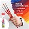 Кисти ПИФАГОР, набор 3 шт. (СИНТЕТИКА: круглые № 2, 3, 5), пакет с европодвесом, 200226 200226 - фото 49221290