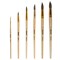 Кисти ПИФАГОР, набор 6 шт. (БЕЛКА: круглые № 1, 3, 5, 7, 9, 11), блистер с европодвесом, 200891 200891 - фото 49221317