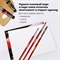 Кисти ПИФАГОР, набор 3 шт. (пушно-меховая: круглая № 2, плоская № 6; ПОНИ: круглая № 3), пакет с европодвесом, 200230 200230 - фото 49221352