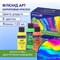 Краски акриловые для техники "Флюид Арт" (POURING PAINT), 8 цветов по 120 мл, Цвета радуги, BRAUBERG ART, 192242 192242