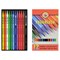 Карандаши цветные художественные KOH-I-NOOR "Progresso", 12 цветов, 7,1 мм, в лаке, без дерева, заточенные, 8756012007PZ 181015