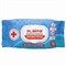 Салфетки влажные 72 шт., АНТИБАКТЕРИАЛЬНЫЕ с пластиковым клапаном, LAIMA "Antibacterial", 129997 129997