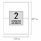 Этикетка самоклеящаяся 210х148,5 мм, 2 этикетки, белая, 80 г/м2, 100 листов, STAFF, 115175 115175