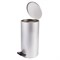 Ведро для мусора с педалью, УСИЛЕННОЕ, ТИТАН, 30 литров, серое, оцинкованная сталь 603982