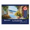 Альбомы для рисования А4 40 л., КОМПЛЕКТ 4 шт., гребень, обложка картон, BRAUBERG, 205х290 мм, "Пейзаж" (2 вида), 880034 880034