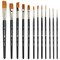 Кисти художественные набор 12 шт. в черном пенале, синтетика, BRAUBERG ART CLASSIC, № 0-20, 200967 200967