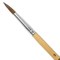 Кисть ПИФАГОР, ПОНИ, круглая, № 5, деревянная лакированная ручка, с колпачком, 200834 200834