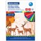 Цветная бумага А4 2-сторонняя мелованная, 64 листа 16 цветов, склейка, BRAUBERG, 200х280 мм, "Олени", 115172 115172 - фото 49799555
