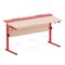 Стол ученический с наклоном столешницы (0-15°) на прямоугольной трубе СТО2прРН