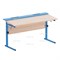 Стол ученический с наклоном столешницы (0-15°) на прямоугольной трубе СТО2прРН