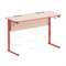 Стол ученический с наклоном столешницы (0-24°) на прямоугольной трубе СТО2прРН(Д)