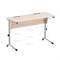 Стол ученический с наклоном столешницы (0-24°) на плоскоовальной трубе СТО2поР (0-24°)
