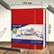 Скетчбук, слоновая кость 140 г/м2 120х120 мм, 80 л., КОЖЗАМ, резинка, BRAUBERG ART CLASSIC, красный, 113190 113190