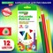 Карандаши цветные BRAUBERG KIDS, 12 цветов, трехгранные, грифель 3 мм, 181943 181943