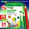 Карандаши цветные утолщенные BRAUBERG KIDS, 24 цвета, шестигранные, грифель 5 мм, натуральное дерево, 181879 181879