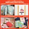 Клейкие WASHI-ленты для декора "ИНТЕНСИВ", 7 теплых цветов, 15 мм х 3 м, рисовая бумага, ОСТРОВ СОКРОВИЩ, 661698 661698