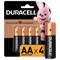 Батарейки КОМПЛЕКТ 4 шт., DURACELL Basic ОРИГИНАЛ, AA (LR6, 15А), алкалиновые, пальчиковые, MN 1500 АА LR6 450402