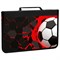 Папка на молнии BRAUBERG А4 с ручкой, с органайзером, 1 отделение, "Black football", 270992 270992