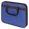 Папка на молнии с ручками STAFF "EVERYDAY", А4, твердые стенки, ткань, синяя, 228345 228345