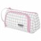 Пенал-косметичка BRAUBERG с ручкой, 1 откидная планка, полиэстер, 22x10х8 см, "Checkered white", 271558 271558