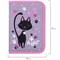 Пенал BRAUBERG, 1 отделение, 2 откидные планки, полиэстер, 21х14 см, "Elegant cat", 271514 271514