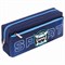 Пенал мягкий ЮНЛАНДИЯ, 2 отделения, полиэстер, "Super", синий, 21х6х9 см, 270277 270277