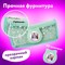 Пенал мягкий ЮНЛАНДИЯ, 2 отделения, полиэстер, "Kitty", мятный, 21х6х9 см, 270262 270262