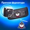 Пенал мягкий ЮНЛАНДИЯ, 2 отделения, полиэстер, "Shark", черный, 21х6х9 см, 270271 270271