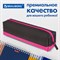 Пенал-косметичка BRAUBERG, мягкий, "Black&Bright", черно-розовый, 21х5х5 см, 229006 229006