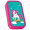 Пенал ЮНЛАНДИЯ, 2 отделения, ламинированный картон, 19х11 см, "Neon unicorn", 270172 270172