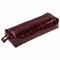 Пенал-косметичка BRAUBERG, крокодиловая кожа, 20х6х4 см, "Ultra maroon", 270849 270849