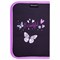 Пенал BRAUBERG с наполнением, 1 отделение, 1 откидная планка, 24 предмета, 21х14 см, "Flower butterfly", 271524 271524