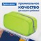 Пенал-косметичка BRAUBERG, мягкий, "KING SIZE NEON GREEN", 20х8х9 см, 229020 229020
