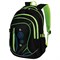 Рюкзак BRAUBERG HIGH SCHOOL универсальный, 3 отделения, "Неон", черный/салатовый, 46х31х18 см, 225520 225520