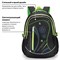 Рюкзак BRAUBERG HIGH SCHOOL универсальный, 3 отделения, "Неон", черный/салатовый, 46х31х18 см, 225520 225520