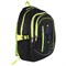 Рюкзак BRAUBERG HIGH SCHOOL универсальный, 3 отделения, "Неон", черный/салатовый, 46х31х18 см, 225520 225520