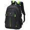 Рюкзак BRAUBERG TITANIUM универсальный, 3 отделения, черный, салатовые вставки, 45х28х18 см, 270766 270766